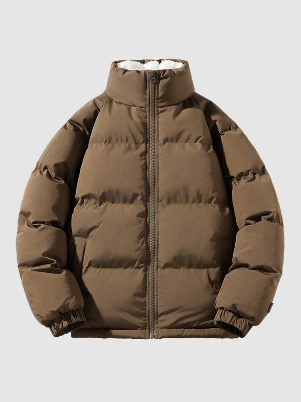 Men's Padded Winter Jacket with Quilted Lightweight Fill