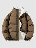 Men's Padded Winter Jacket with Quilted Lightweight Fill
