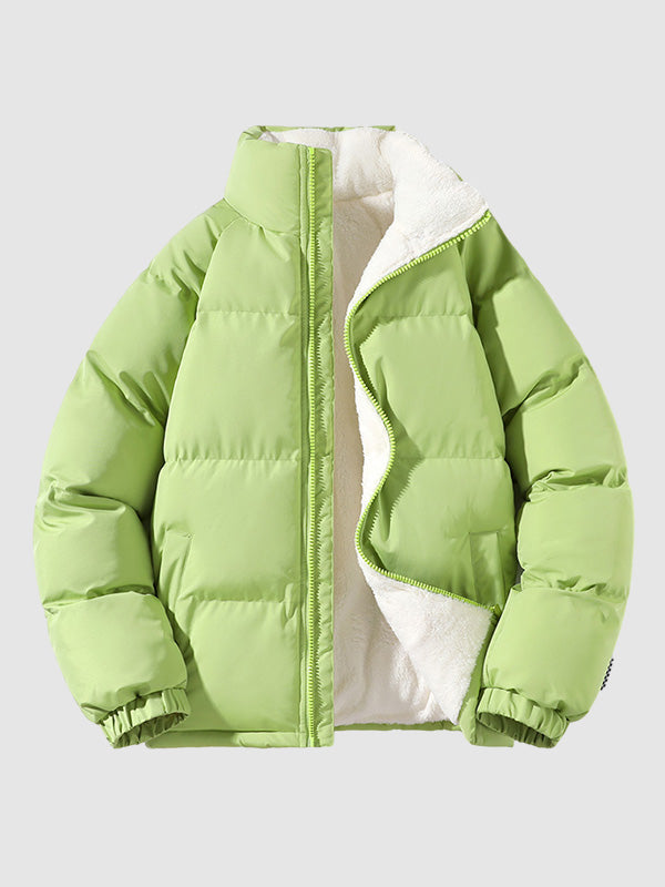 Men's Padded Winter Jacket with Quilted Lightweight Fill