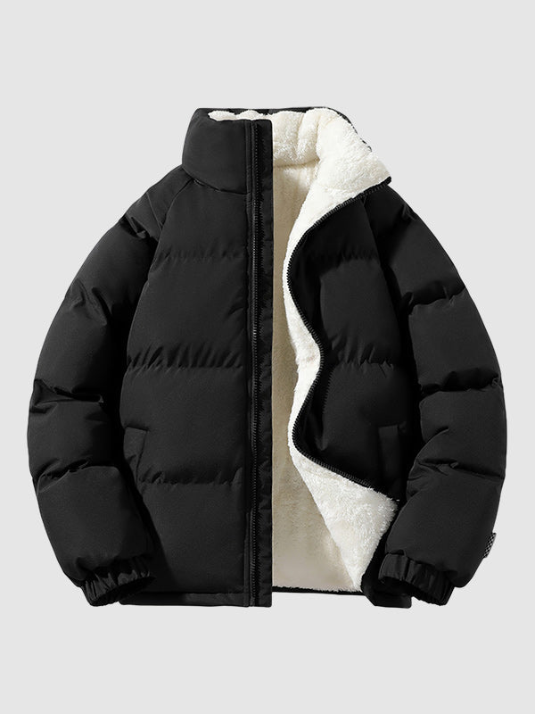 Men's Padded Winter Jacket with Quilted Lightweight Fill