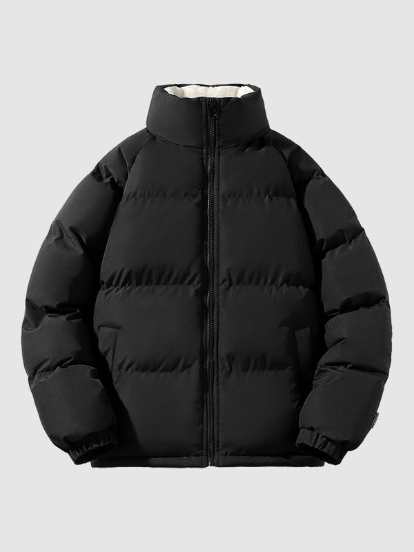 Men's Padded Winter Jacket with Quilted Lightweight Fill