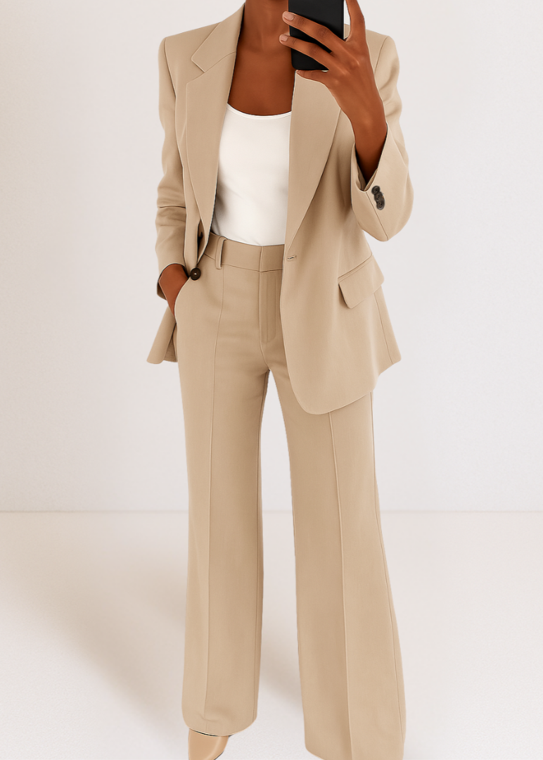 Blue Tailored Blazer Trouser Coord Set for Women | Two Piece Set