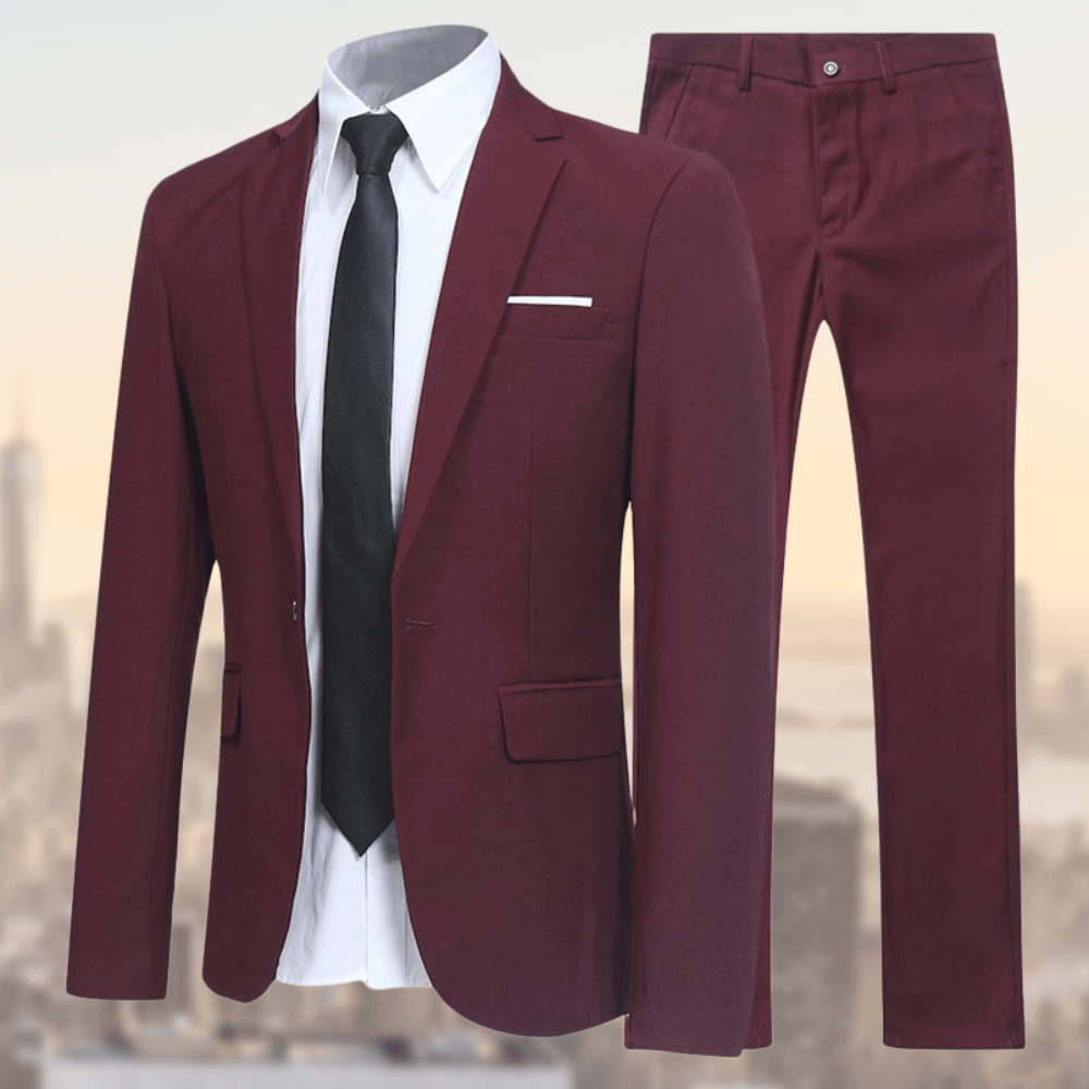 Dark Navy Slim Fit Two-Piece Suit for Men