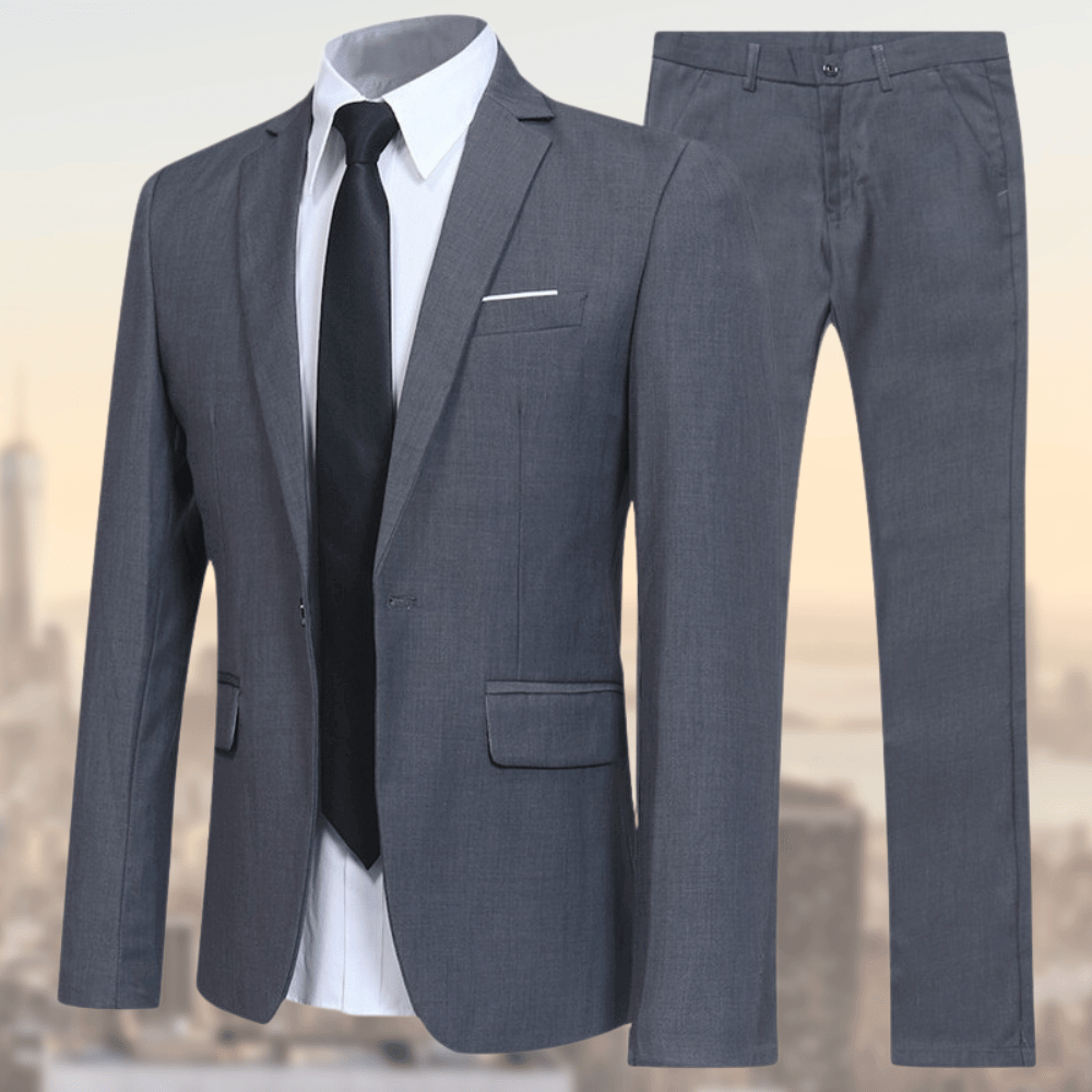 Dark Navy Slim Fit Two-Piece Suit for Men