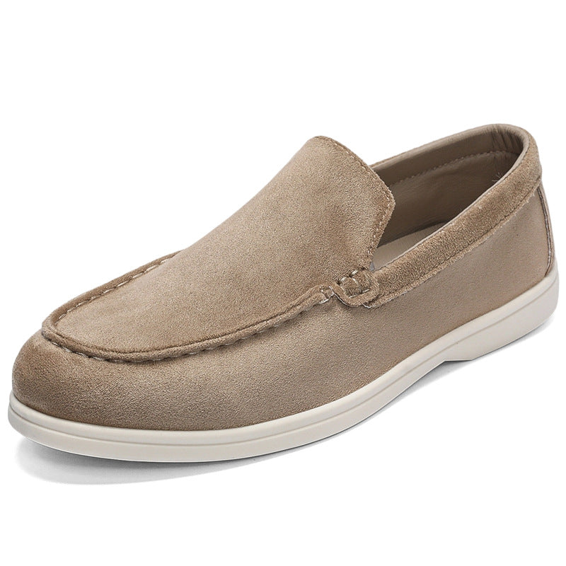 Men's Slip-On Loafers with Round Toe for Everyday Wear