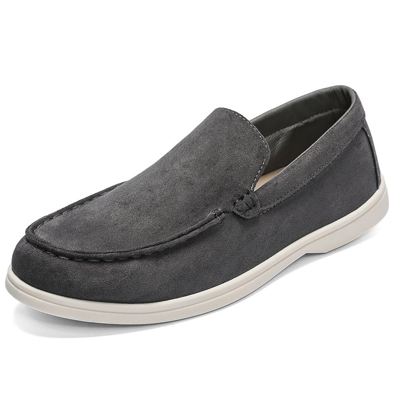 Men's Slip-On Loafers with Round Toe for Everyday Wear
