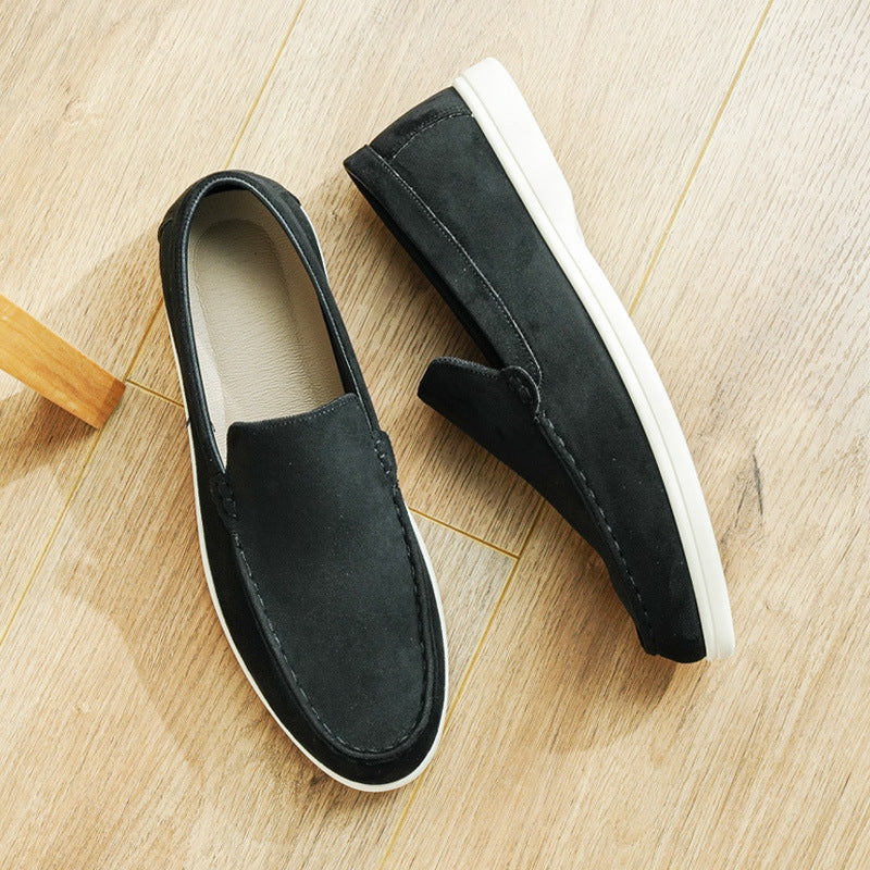 Men's Slip-On Loafers with Round Toe for Everyday Wear