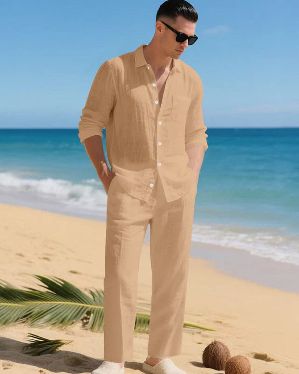 Oversized Shirt and Wide Trousers Co-Ord Set for Men | Casual Outfit