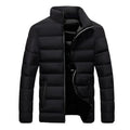 Men Jacket | Zip front with high collar and quilted sections