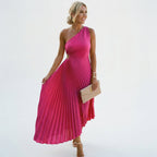 One Shoulder A-Line Maxi Dress for Women | Wedding Guest