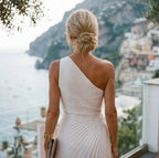 One Shoulder A-Line Maxi Dress for Women | Wedding Guest