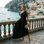 One Shoulder A-Line Maxi Dress for Women | Wedding Guest
