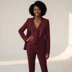 Tailored Three Piece Blazer Waistcoat Trouser Set for Women | Occasion Co-ord