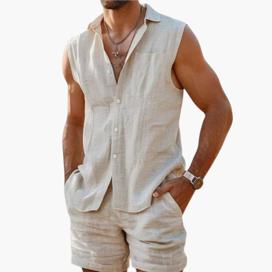 Men Shorts | Straight-cut with side pockets and elasticated waist