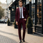 Dark Navy Slim Fit Two-Piece Suit for Men