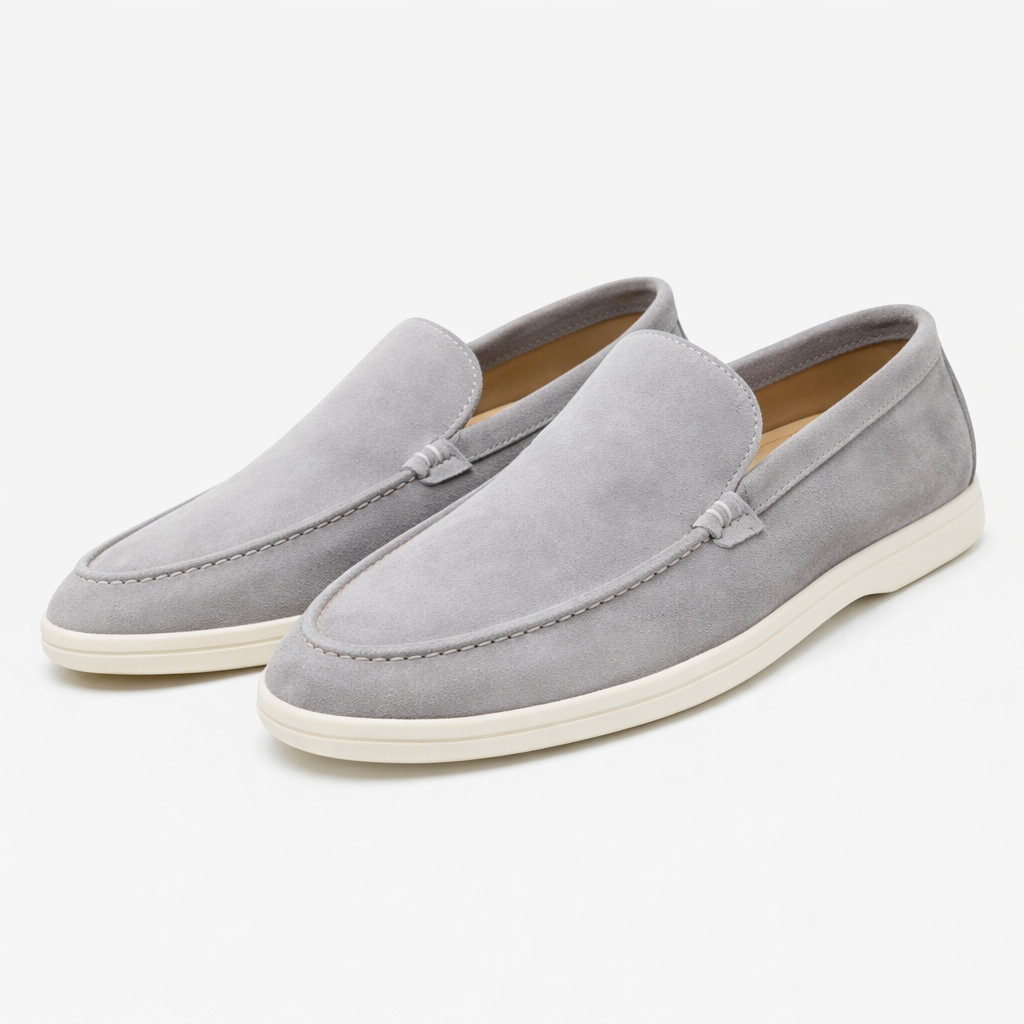 Suede-Look Slip-On Loafers for Men