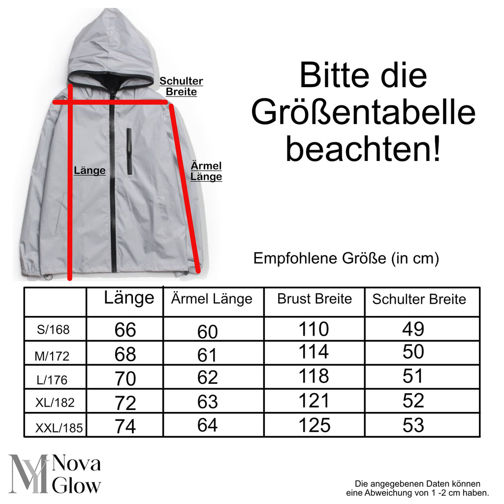 Reflective High Visibility Windproof Water Repellent Jacket for Men | Running