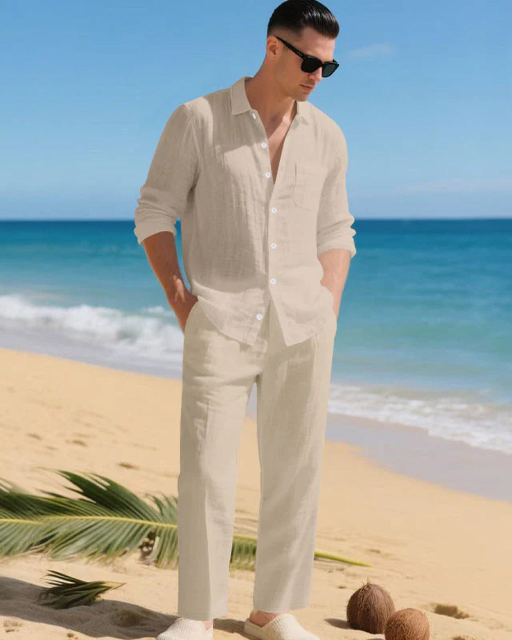 Oversized Shirt and Wide Trousers Co-Ord Set for Men | Casual Outfit