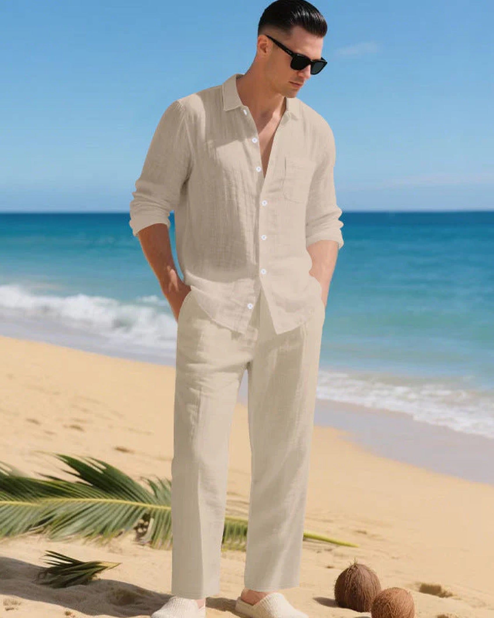 Oversized Shirt and Wide Trousers Co-Ord Set for Men | Casual Outfit