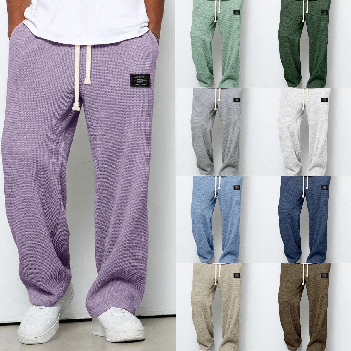 Adjustable Waist Relaxed Fit Breathable Trousers for Men | Everyday Casual Wear