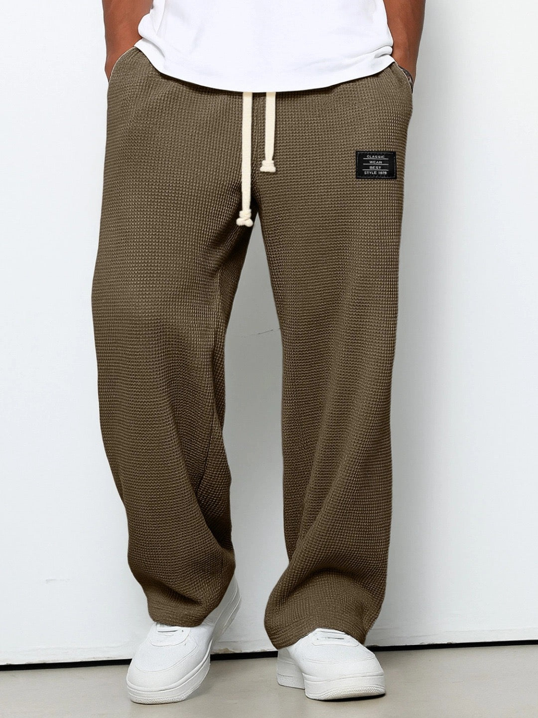 Adjustable Waist Relaxed Fit Breathable Trousers for Men | Everyday Casual Wear