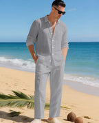 Oversized Shirt and Wide Trousers Co-Ord Set for Men | Casual Outfit