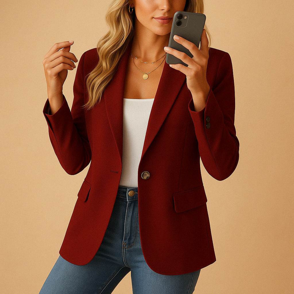Fitted Tailored Blazer for Women | Structured Waist Design for Everyday Wear
