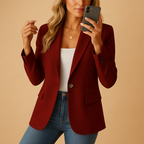 Fitted Tailored Blazer for Women | Structured Waist Design for Everyday Wear