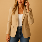 Fitted Tailored Blazer for Women | Structured Waist Design for Everyday Wear