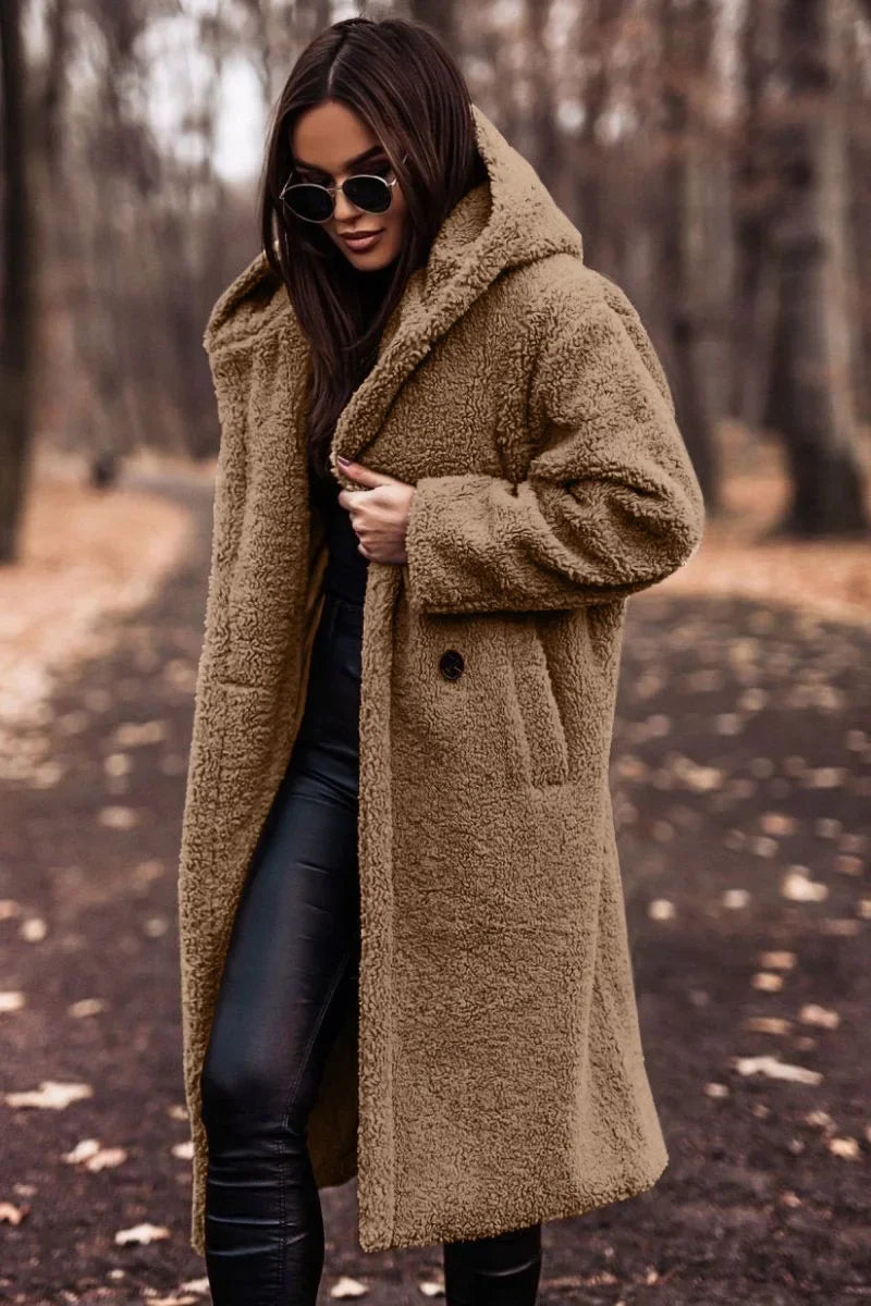 Hooded Full Length Winter Coat for Women | Warm Weatherproof Outerwear