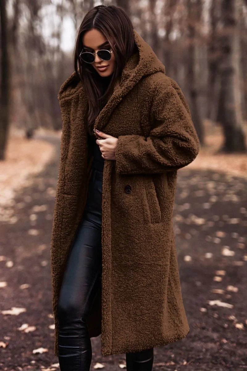Hooded Full Length Winter Coat for Women | Warm Weatherproof Outerwear