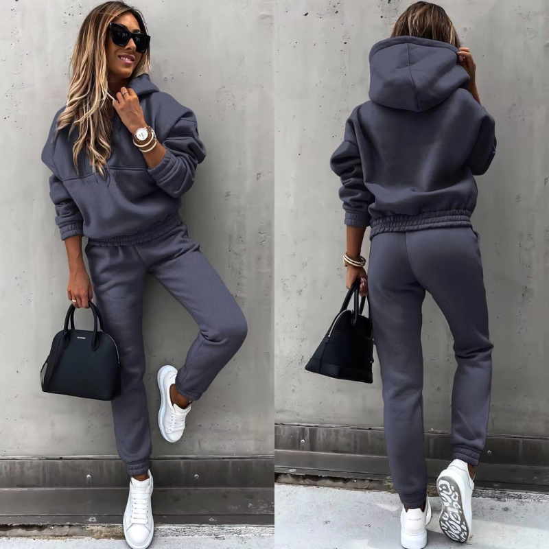 Fleece Two Piece Tracksuit Set for Women | Winter Wear