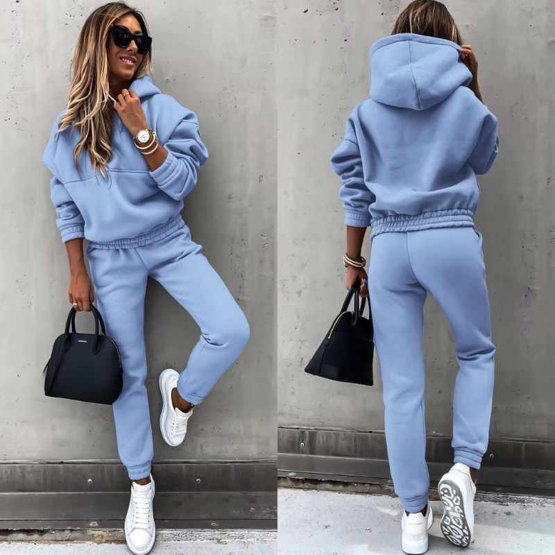 Fleece Two Piece Tracksuit Set for Women | Winter Wear