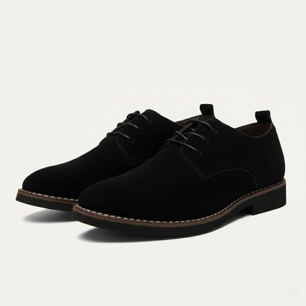Brown Smart Suede Formal Dress Shoes for Men | Business Occasion Footwear