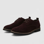 Brown Smart Suede Formal Dress Shoes for Men | Business Occasion Footwear