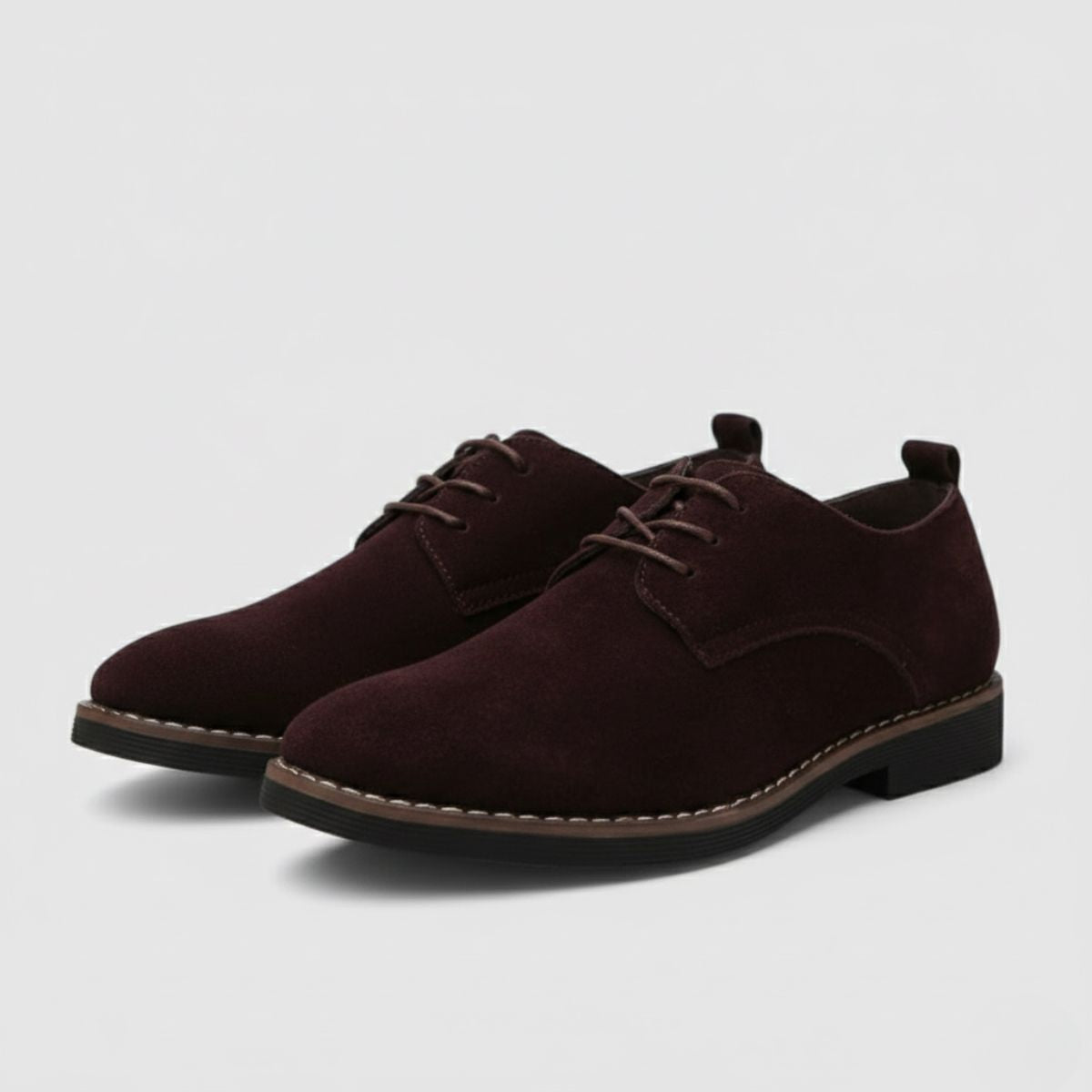 Brown Smart Suede Formal Dress Shoes for Men | Business Occasion Footwear