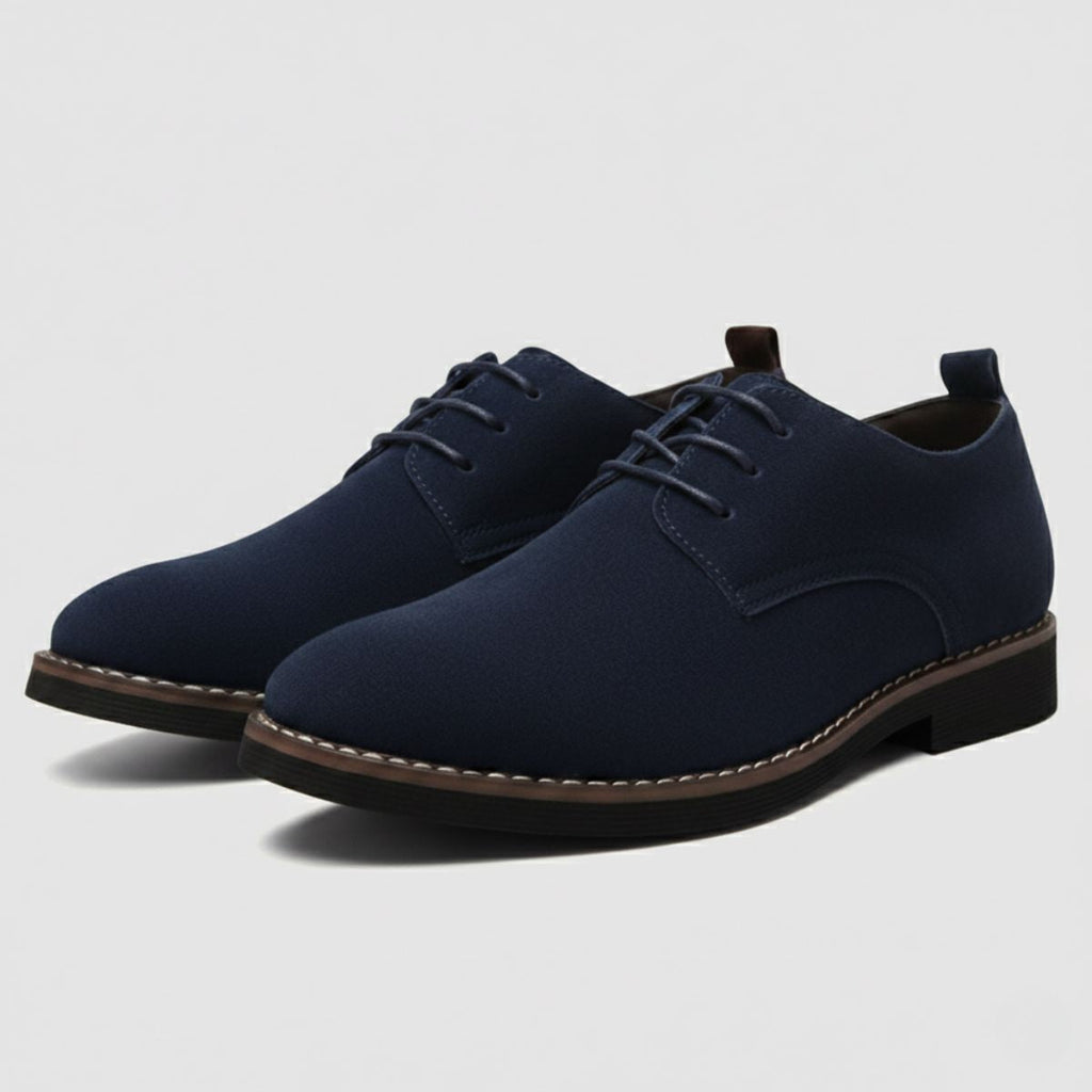 Brown Smart Suede Formal Dress Shoes for Men | Business Occasion Footwear