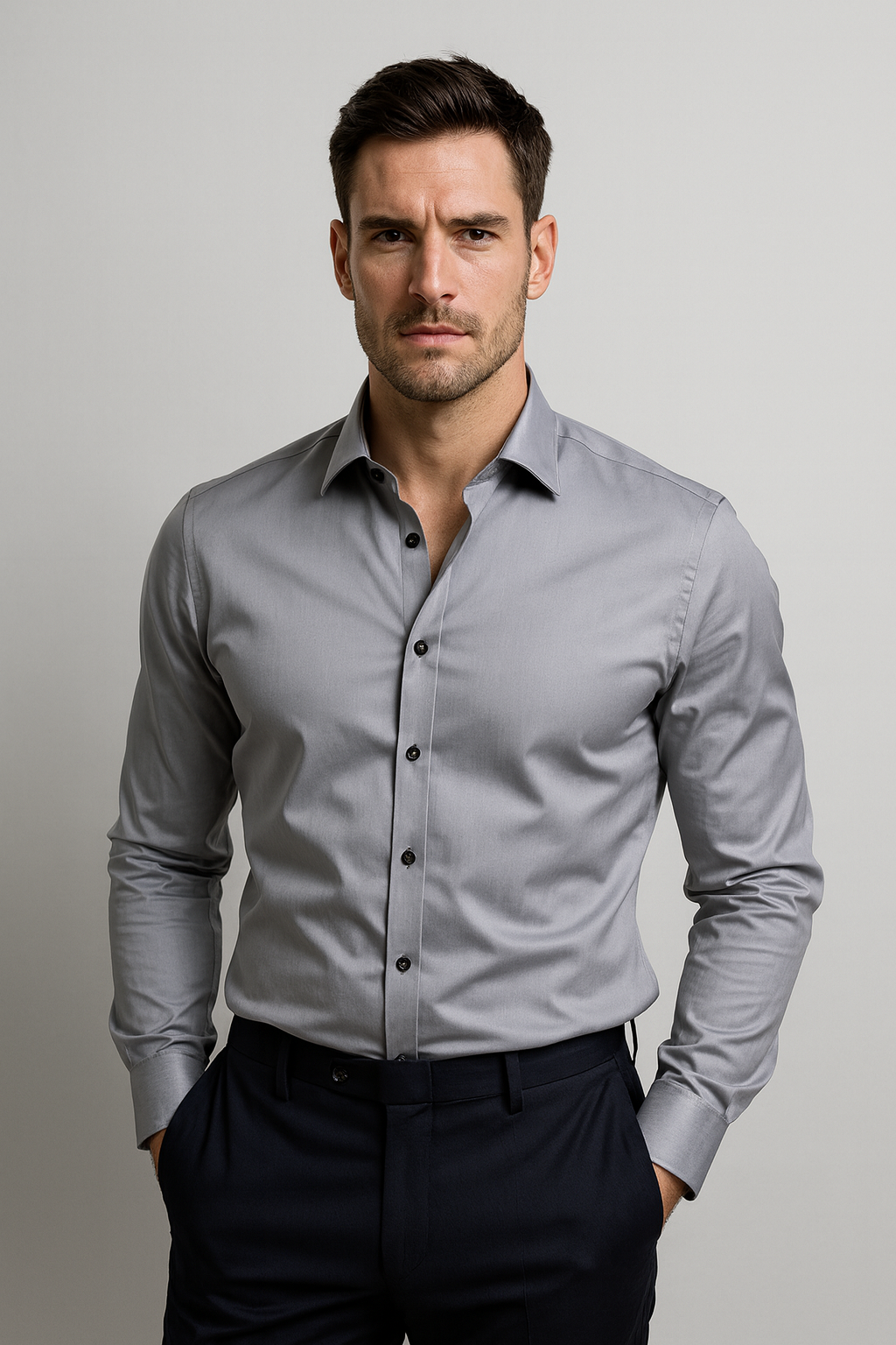 Stretch Classic Fit Formal Shirt for Men | Everyday Office and Casual Wear