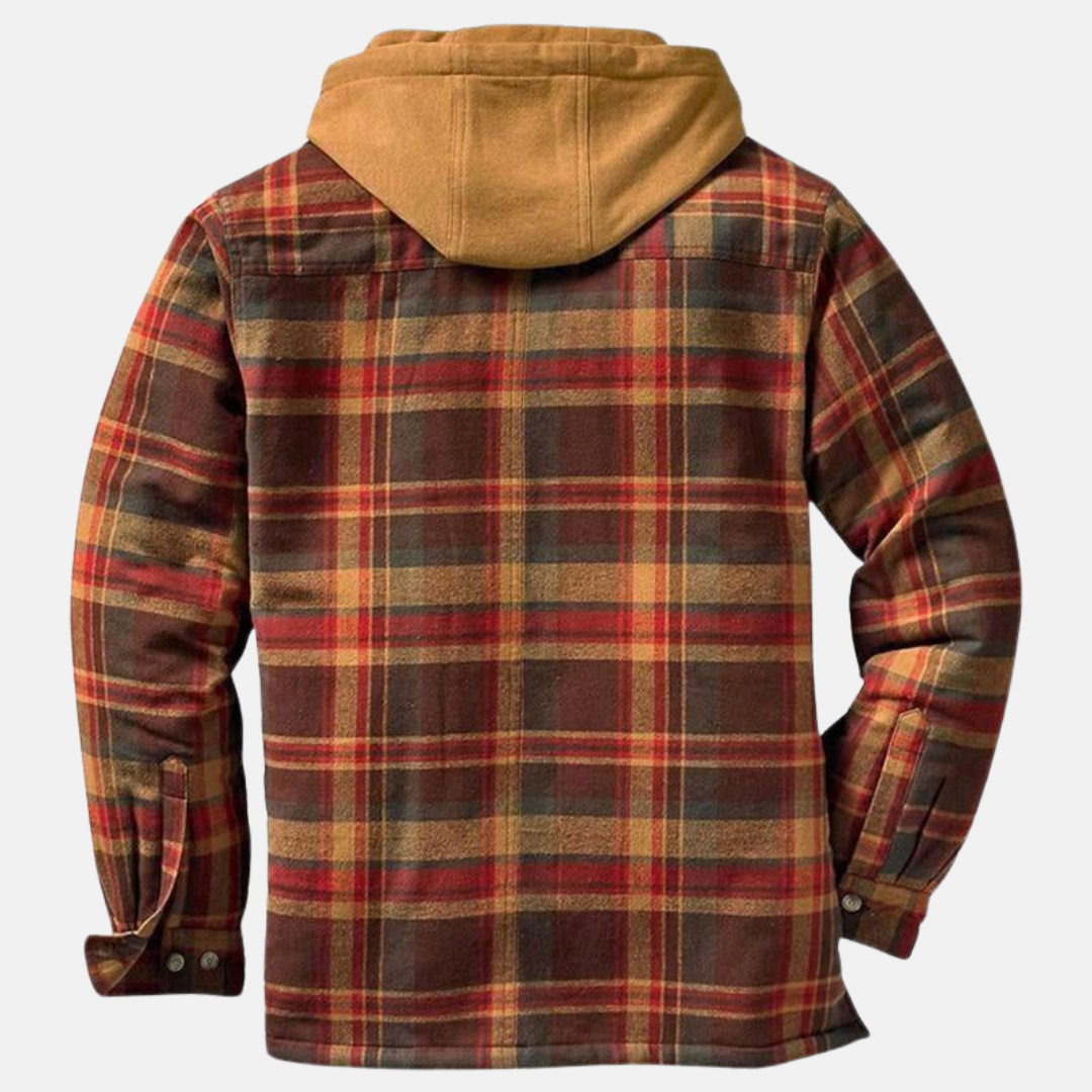 Quilted Full Lining Long Sleeve Shirt Jacket for Men | Transitional Outerwear