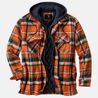 Quilted Full Lining Long Sleeve Shirt Jacket for Men | Transitional Outerwear