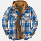 Quilted Full Lining Long Sleeve Shirt Jacket for Men | Transitional Outerwear