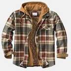 Quilted Full Lining Long Sleeve Shirt Jacket for Men | Transitional Outerwear