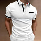 Classic Fit Short Sleeve Collared Polo Shirt for Men | Casual Workwear