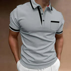 Classic Fit Short Sleeve Collared Polo Shirt for Men | Casual Workwear