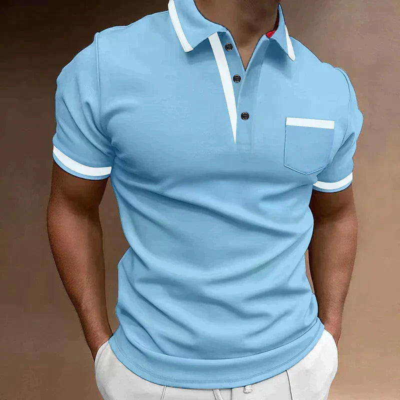Classic Fit Short Sleeve Collared Polo Shirt for Men | Casual Workwear