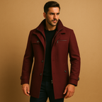 Waterproof Winter Jacket with Adjustable Cuffs for Men | Classic Urban Style
