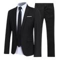 Black Two Piece Formal Suit for Men | Business Blazer and Trousers Set