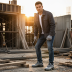 Black Lace Up Steel Toe Safety Work Boots for Men | Everyday Workwear