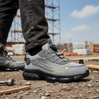 Black Lace Up Steel Toe Safety Work Boots for Men | Everyday Workwear