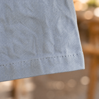 Beige Linen Blend Tapered Cropped Trousers with Drawstring Waist for Men